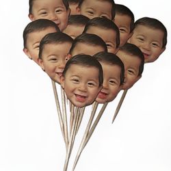 Face Cupcake Toppers