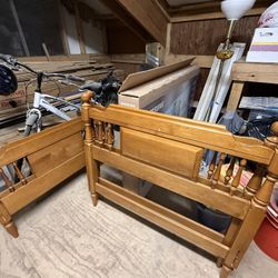 Twin Beds: Nice Wood