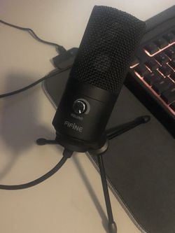 USB Microphone,Fifine Metal Condenser Recording Microphone