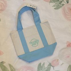 Trader Joe’s Pastel Mini Tote Bag- Blue