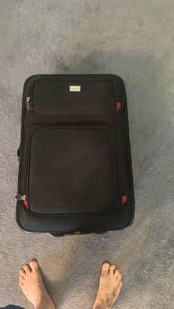Sharper Image Black Rolling Luggage Suitcase