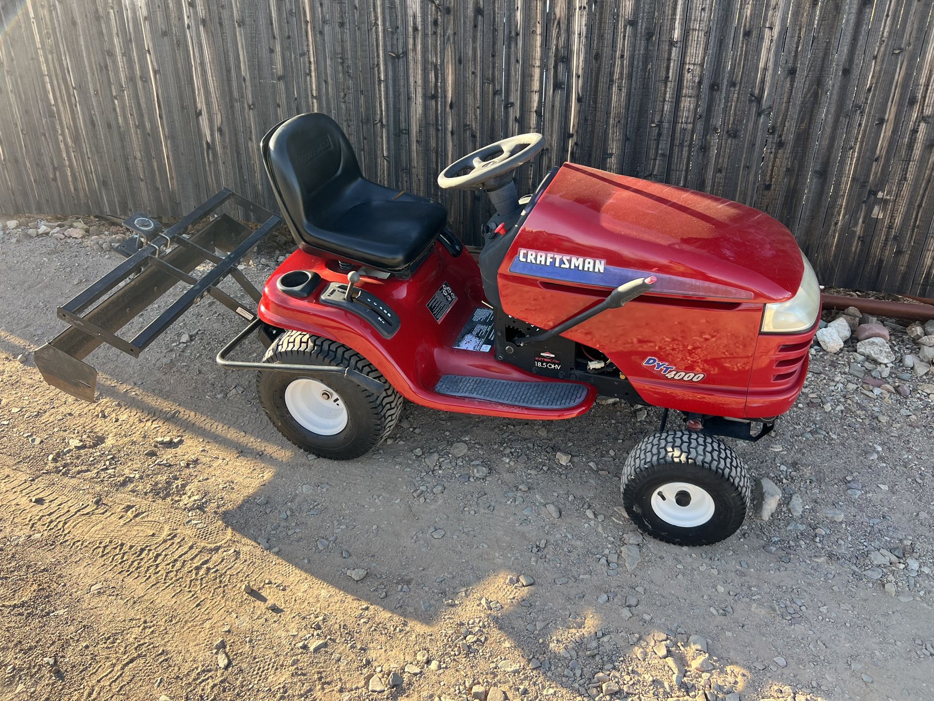 Craftsman Riding Mower 18.5hp