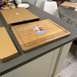 X-Large Acacia Wood Cutting Board for Kitchen, 20x15x1.2 Inch