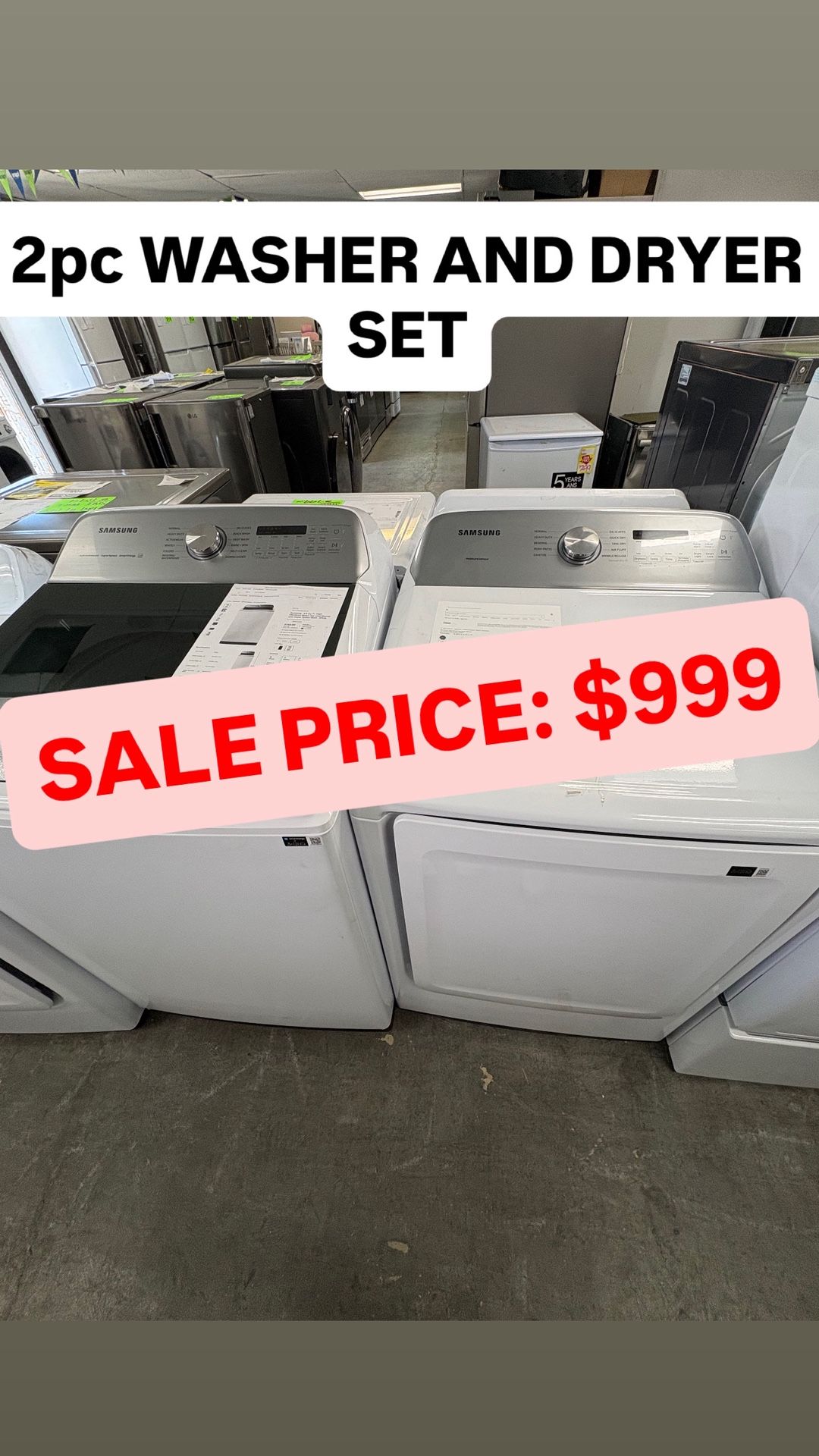 Samsung Washer And Dryer Set