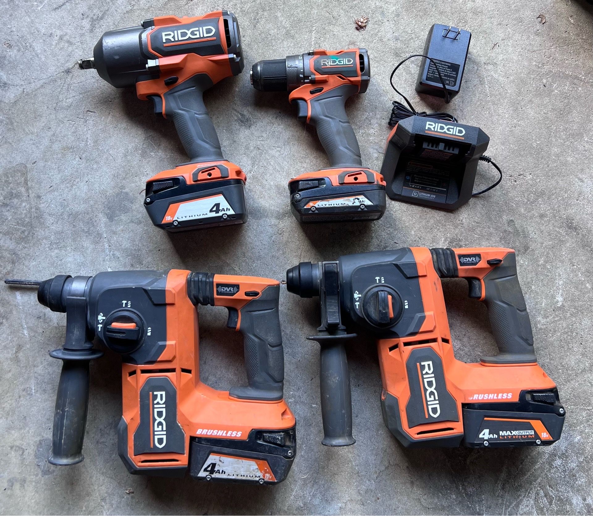 Ridgid hammer drill, drill and impact