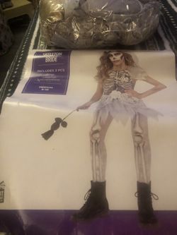 HALLOWEEN SkELETON BRIDE 3  Pc Set