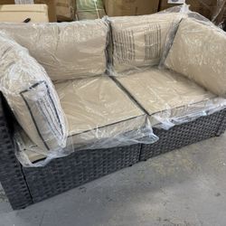 Outdoor Loveseat New In Box With Cushions 