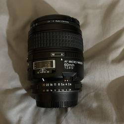 Nikon lense micro nikkor 60mm
