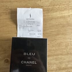 Bleu de Chanel EDP 3.4oz Sealed Authentic w/ Receipt