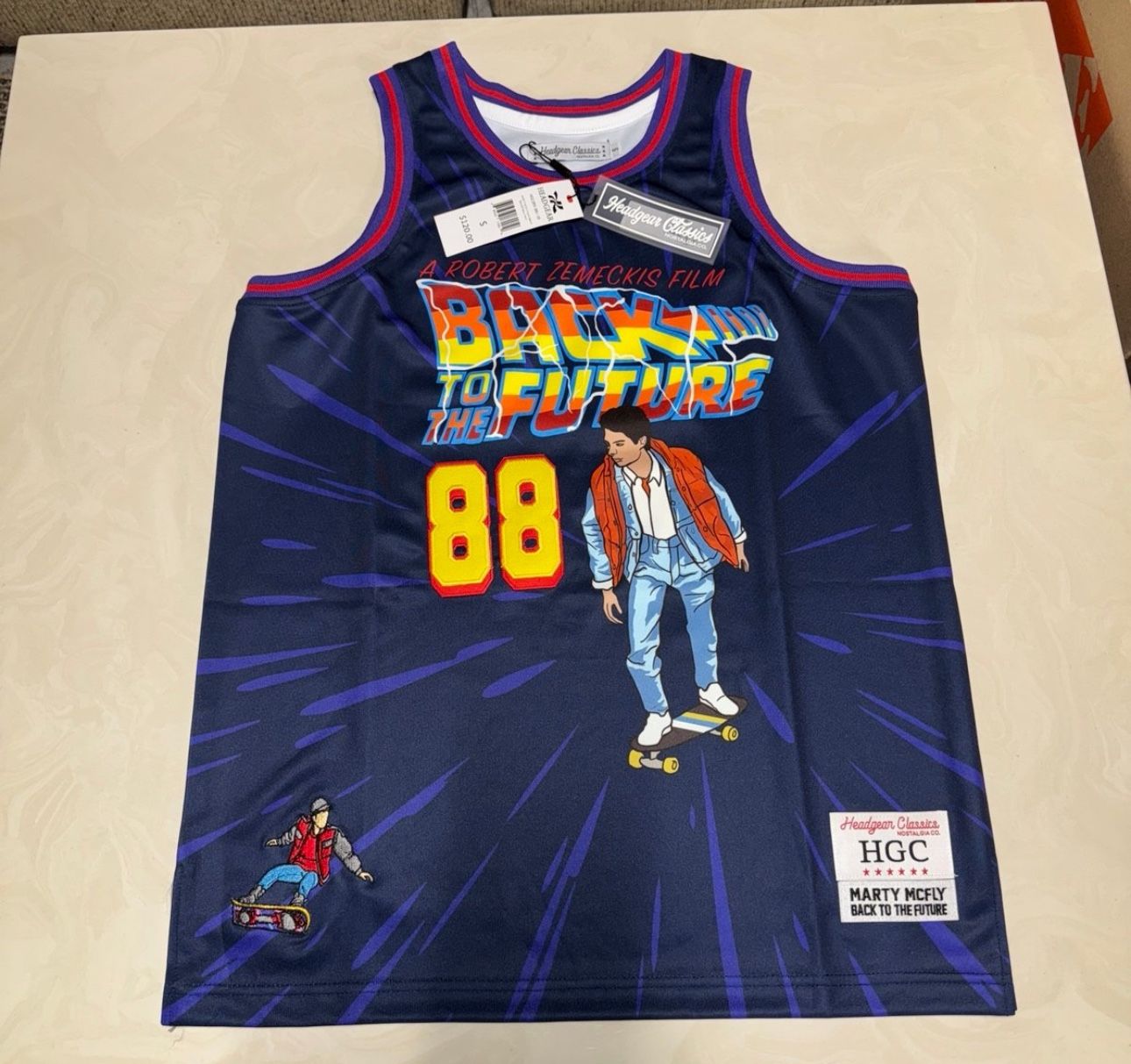 Marty Mcfly Back to the Future Jersey HGC Nostalgia New with Tags size Small