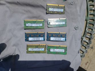 6   4 gig Pc3 ram Modgules,laptop/aio Ram.     1  2 Gig Pc3 Ram Modgule/laptop Or Aio Computers Only.