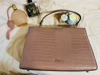Dune Of London Pink Faux Crocodile Purse