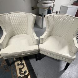 White Chairs $20 for Both