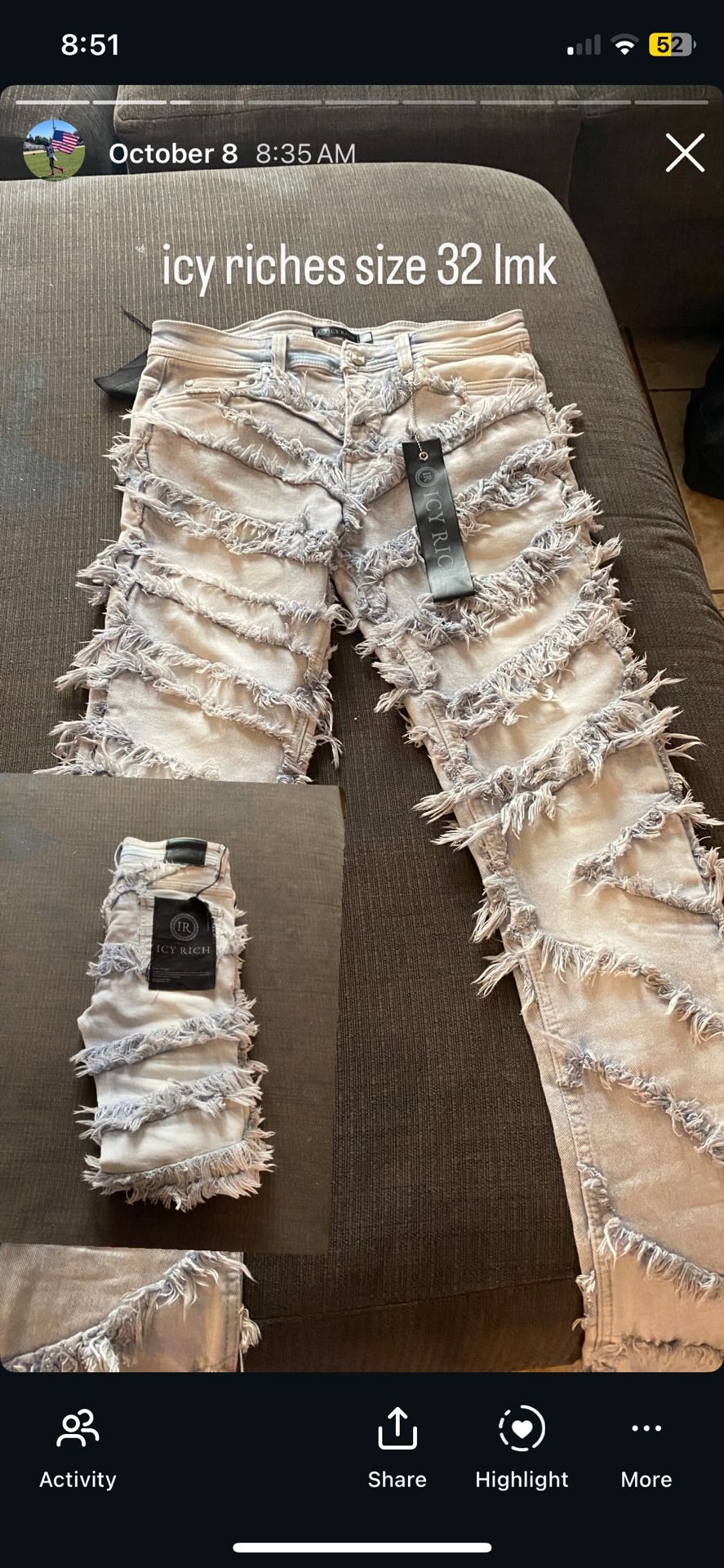 icy Riches Stack Pants