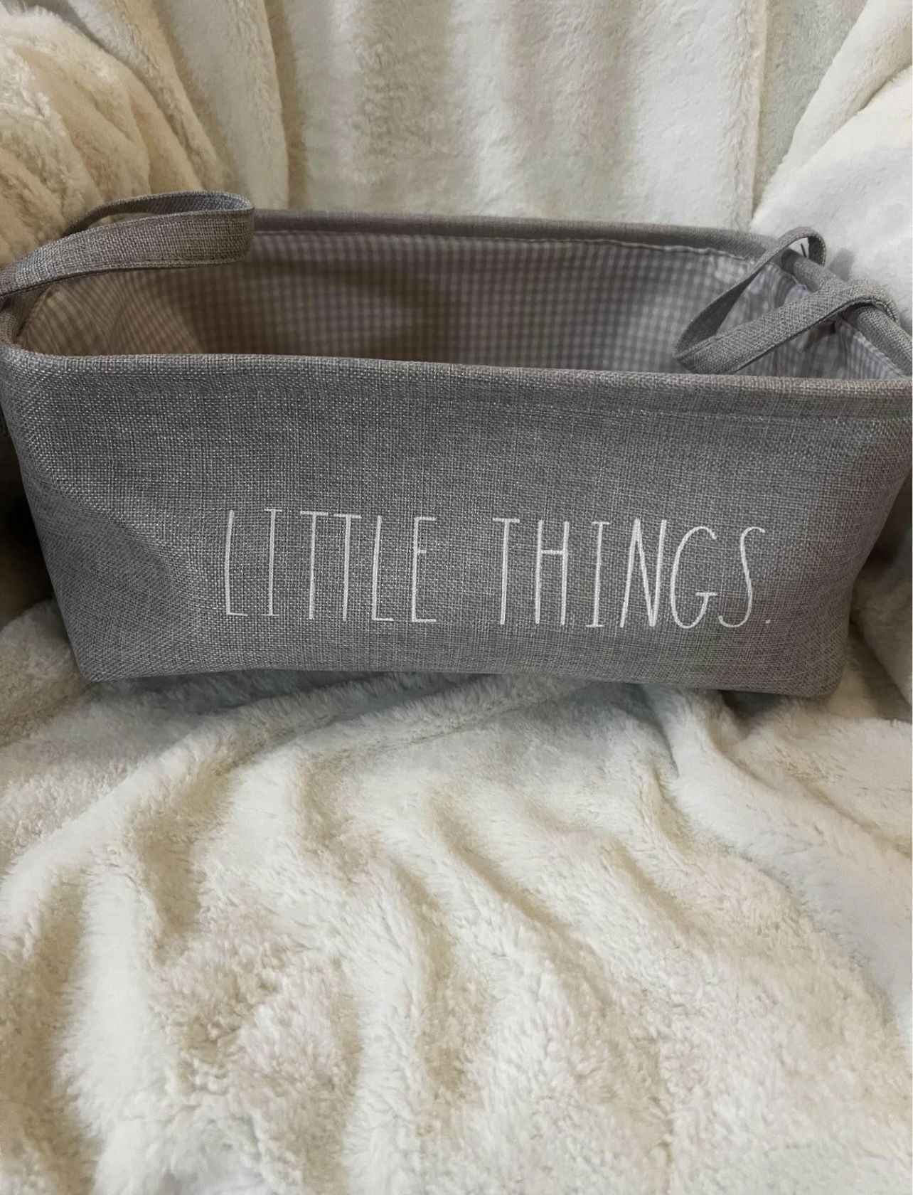 Gray Fabric Bin