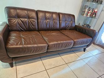 Brown sofa