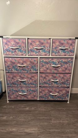 Drawer dresser purple