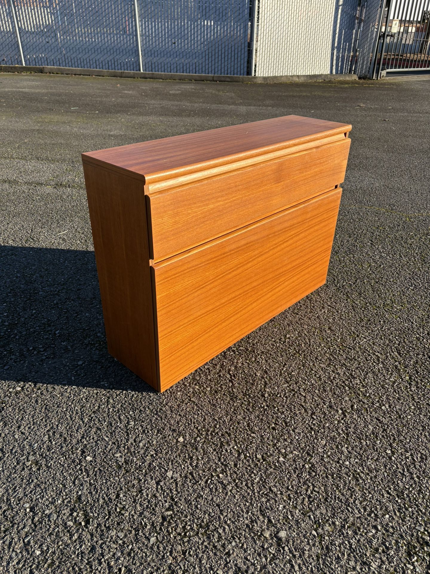 Mid Century Modern Danish Teak Headboard Or Storage