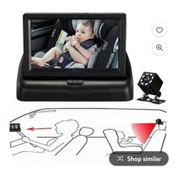 Baby Car Monitor New 1080p Wide Angle No Tools Needed Monitor Rear Facing Infant