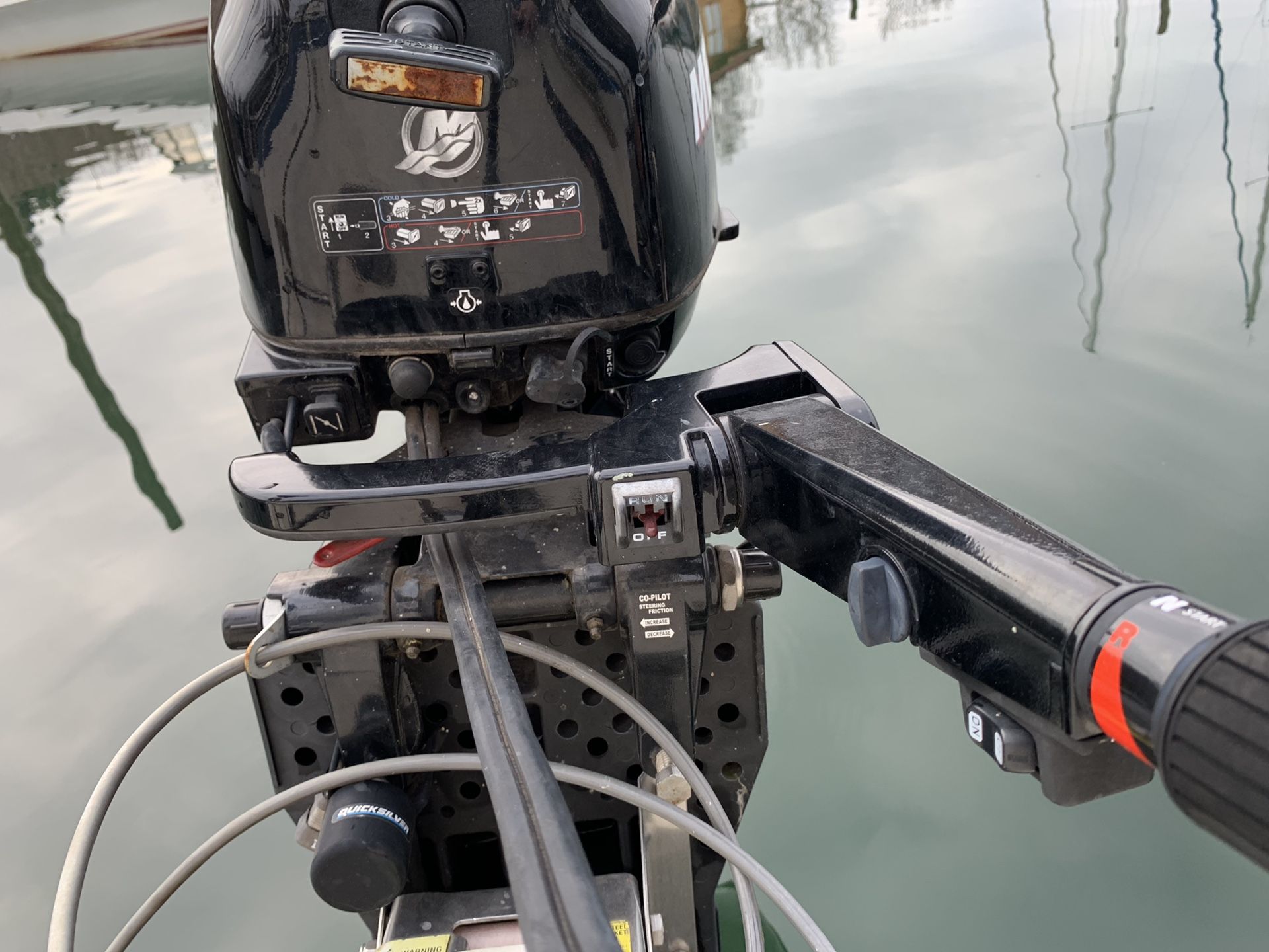 2012 Mercury 9.9 Pro Kicker 4 stroke electric start/tilt. Starts every