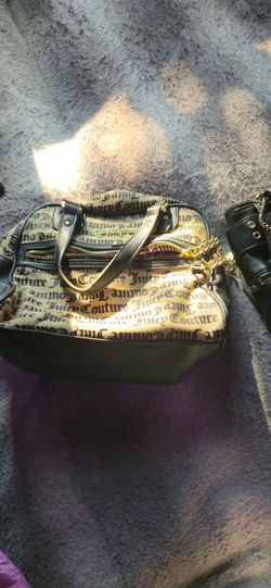 Juicy Couture Logo Print Satchel Bag
