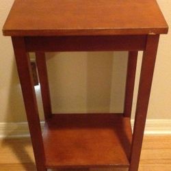 Two Tier Wooden Table