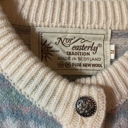 80’s Wool Cardigan Made In Scottland