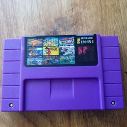 SUPER GAME 120 IN 1 MULTIGAME CARTRIDGE CLASSIC GAMES SUPER NINTENDO 