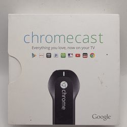 Google Chromecast (1st Generation) Streaming Media Player Wi-Fi HDMI Black