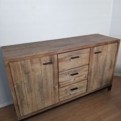 Solid Wood Entertainment Center 