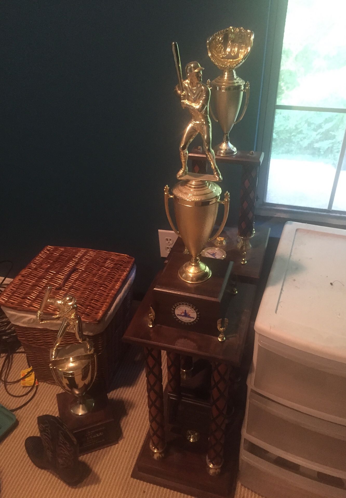 Baseball and Softball Trophies-several in various sizes
