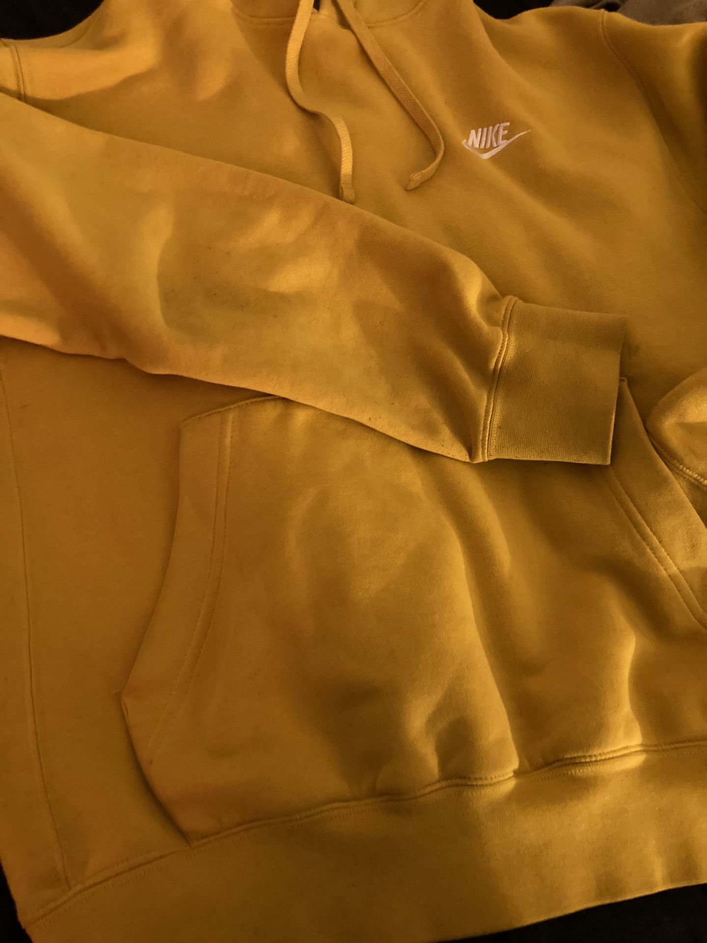 New Yellow Nike Pullover Hoodie 