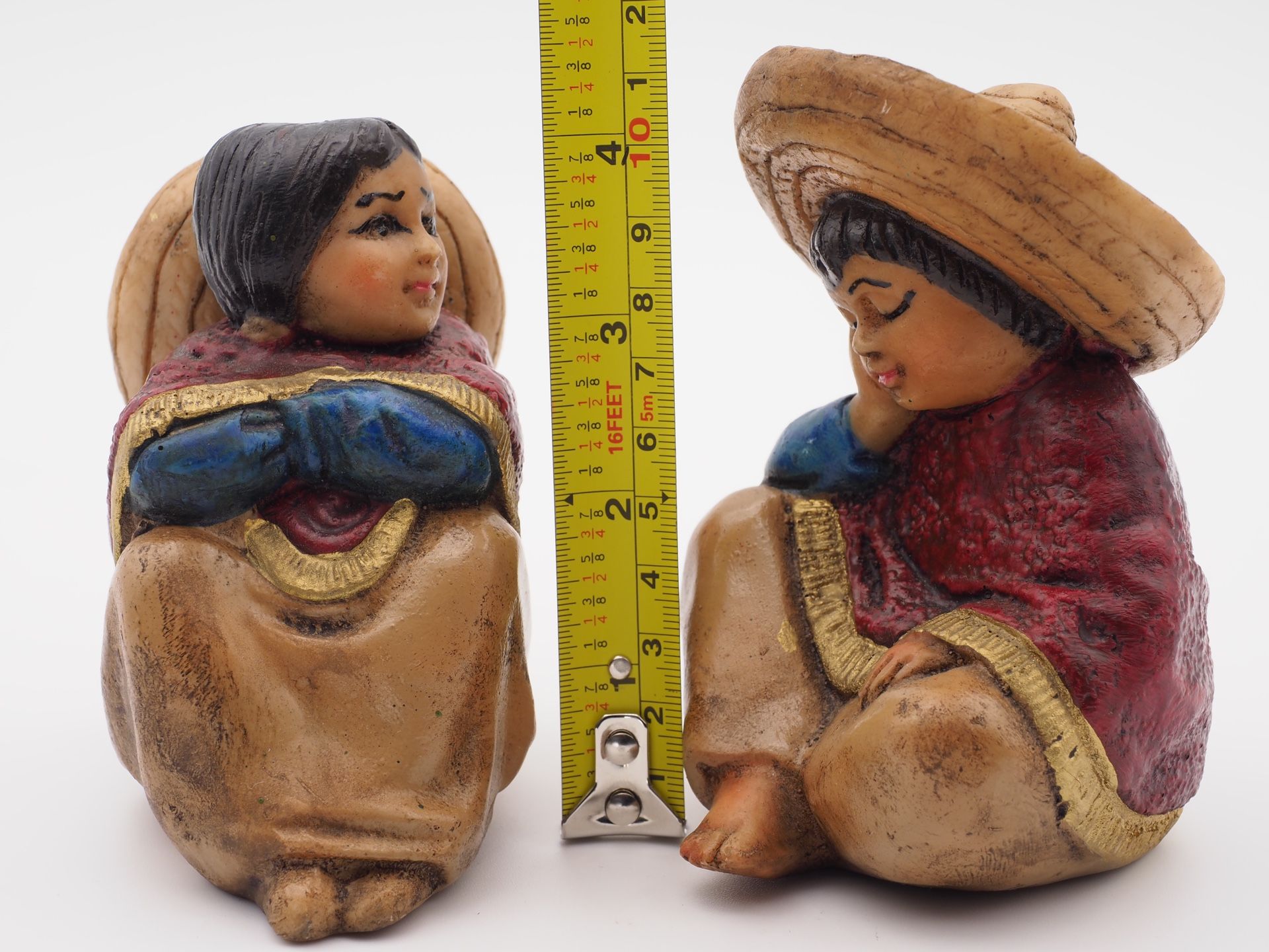 Decorative Mexican Boy And Girl Figurines