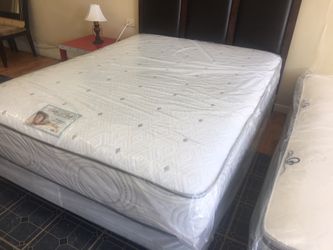 Queen mattress set orthopedic plush