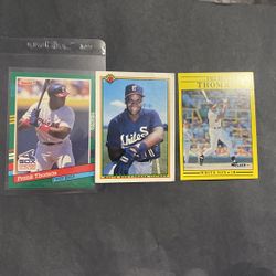 Frank Thomas Card Lot Including Rookie
