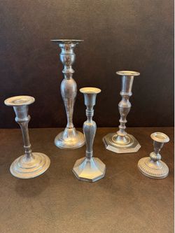 Towle Silverplate Candlesticks, set of 5