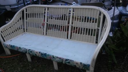 Wicker couch