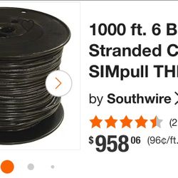 6 Gauge Wire 500 Ft Cheaper Then The Rest Electrical Supplies