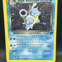 Pokémon TCG Dark Blastoise Holo Team Rocket 3/82