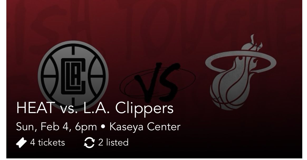 Miami Heat Versus La Clippers