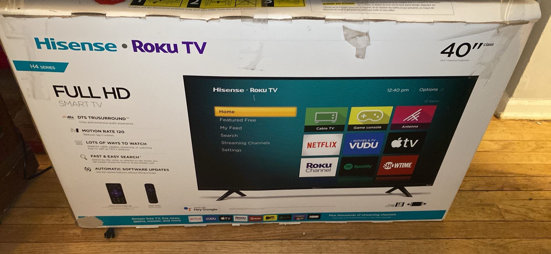 40” Roku Hisense Tv