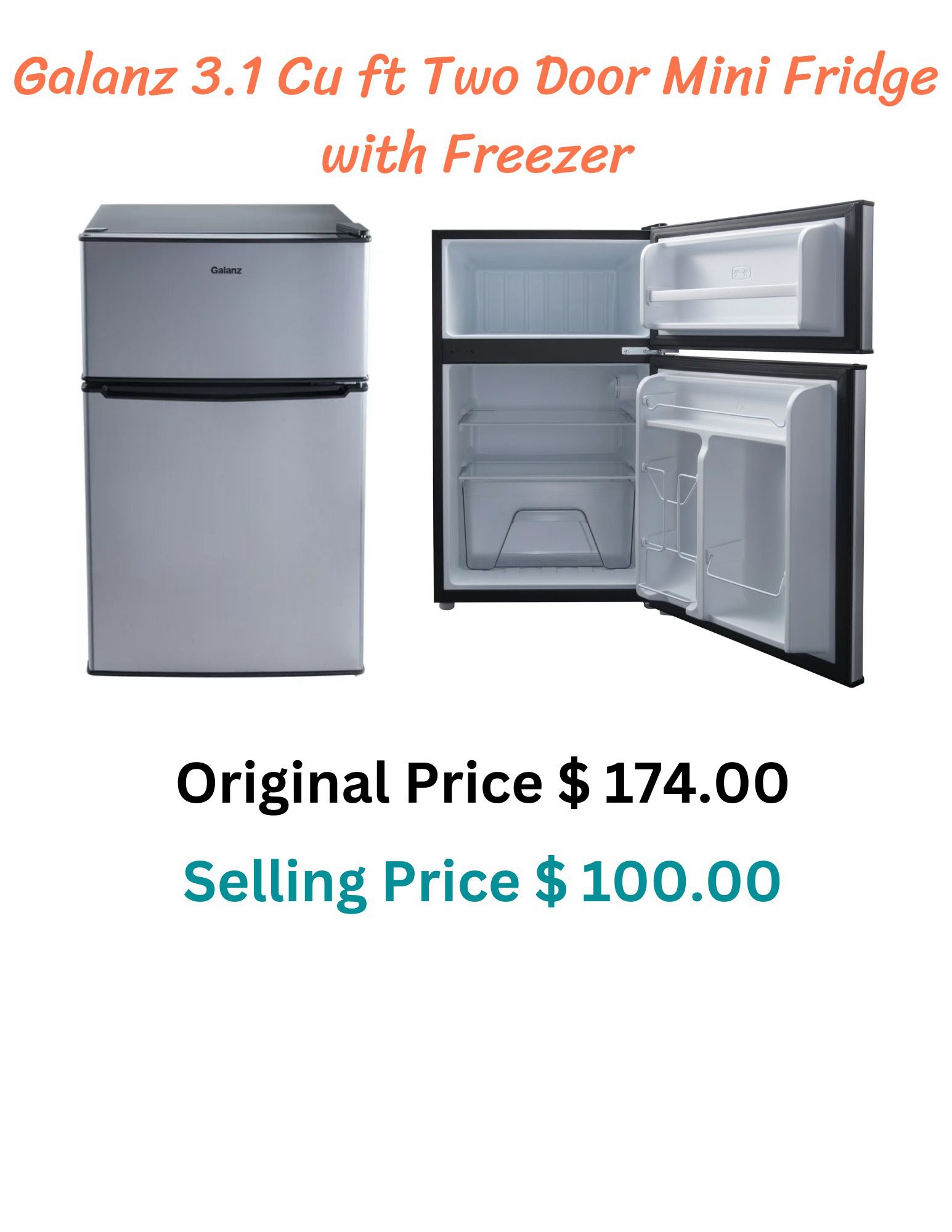 Mini Fridge and Freezer