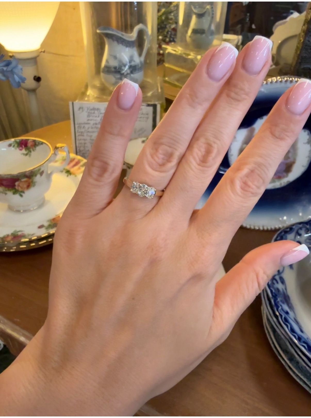 14K Gold Natural Diamonds Engagement Wedding Ring