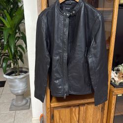 Brand New Lucky Brand Men  Leather Jacket With Tag