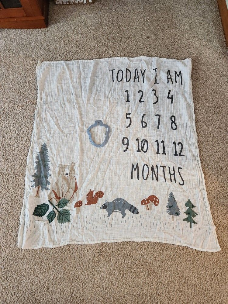 Baby Monthly Photo Blanket