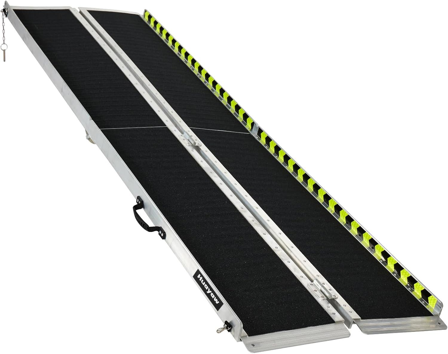 Wheelchair Ramp 10FT, Anti-Slip Aluminum Folding Handicap Portable Ramp, Wheelchair Ramps for Home Steps, Stairs, Doorways, Scooter Ramp 10FT [Using h