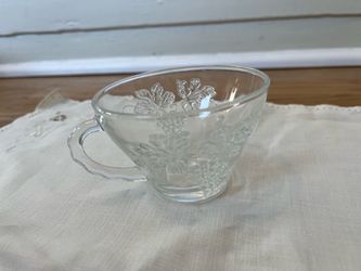 Clear glass punch cups