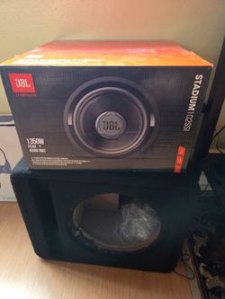 10inch jbl sub with box