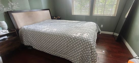 Free: Queen bed frame and mattress