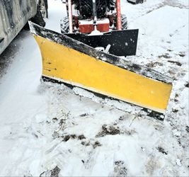 60in Wireless Remote Quick Attach Skid Steer Tractor Plow Metal Plow Dozer Grader 